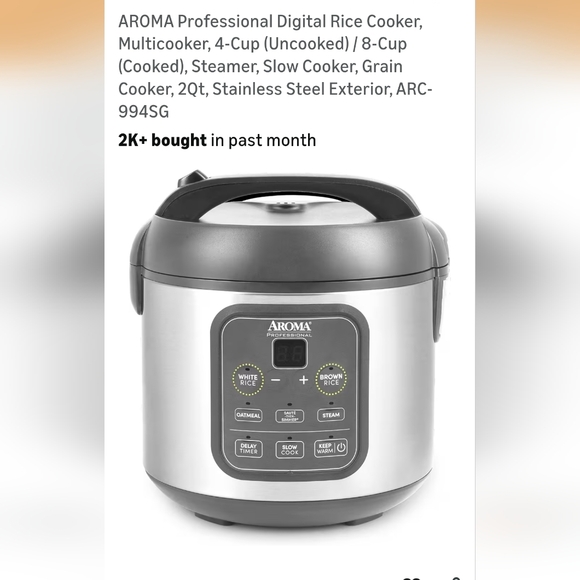Aroma Rice & Grain Multicooker - Picture 3 of 3
